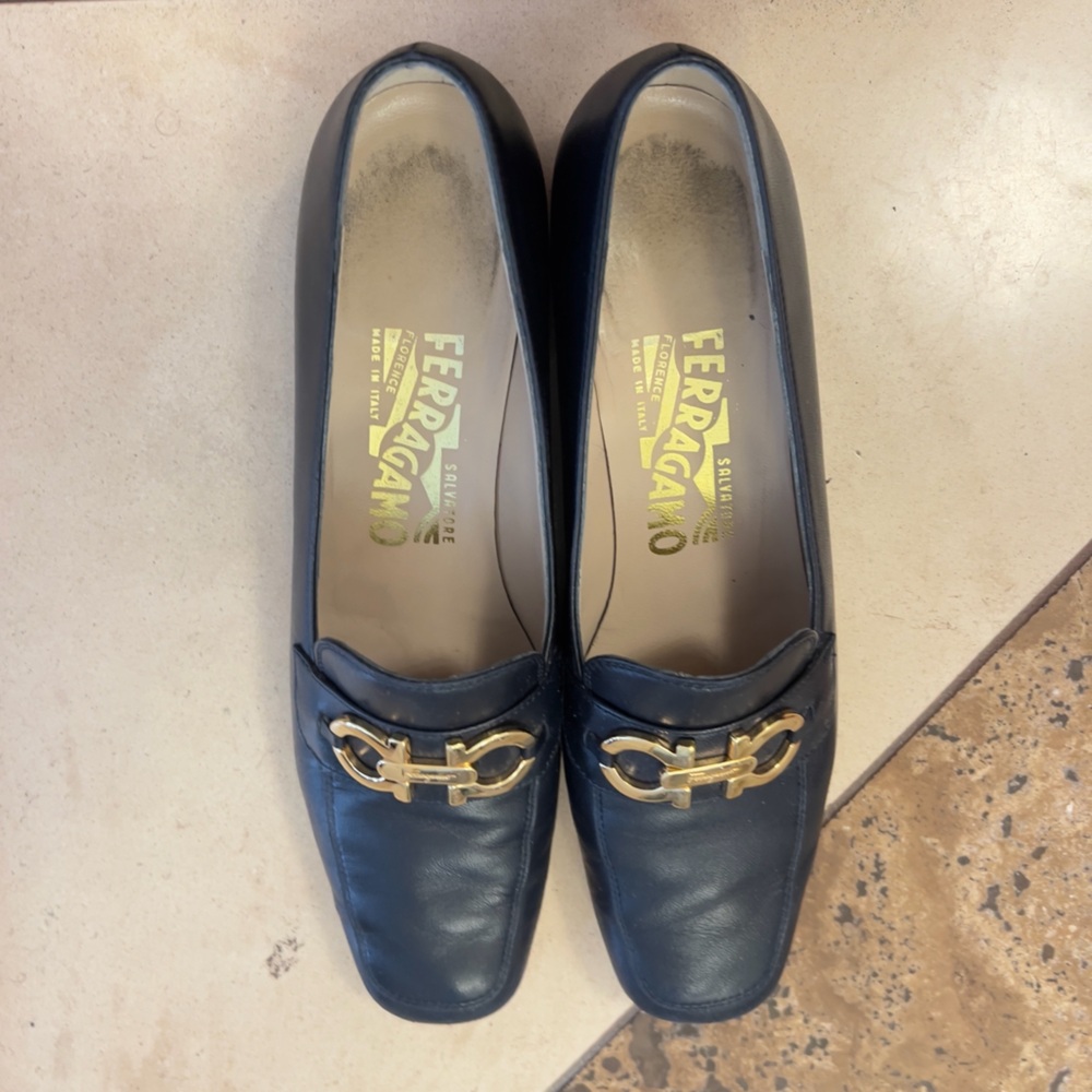 Salvatore Ferragamo Forever Blue Loafers - Picture 3 of 6